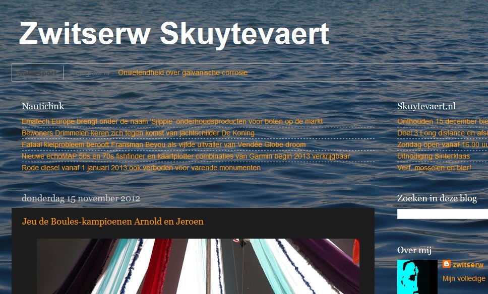 Het Zwitserw Skuytevaert blog volgt het reilen en zeilen van deze kustzeilvereniging
